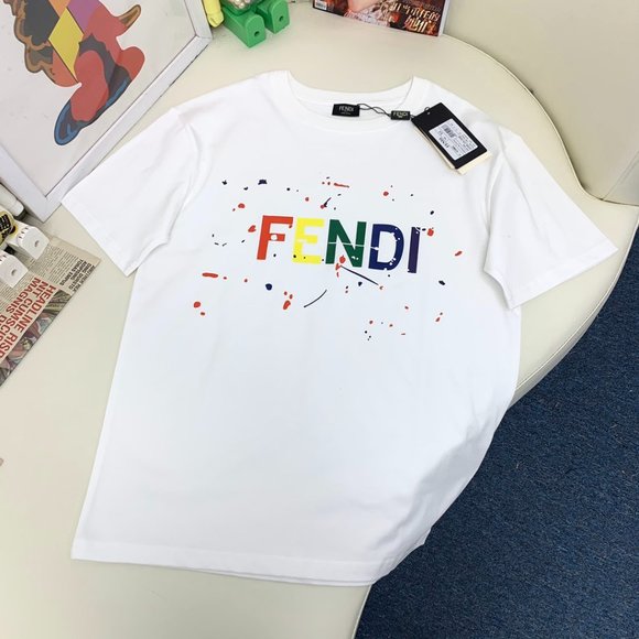 fendi white jersey T-shirt